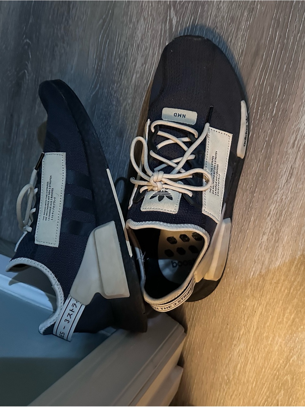 adidas Navy and White Casual Sneakers